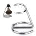 Shaving Brush Rack Stainless Steel Shaving Brush Hanger Razor Brush Holder Shaving Tool Organizer for Men Grooming Traveling