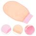Buy Mud Bath Towel & Exfoliating Gloves Premium Bathing Mittens for Body Scrubbing | Silk Pink Lotus Color - Buy Online on GoSupps.com