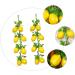 Abaodam 4 Bunches Imitation Lemon Skewers Toys Lemons Fruit Front Door Wreath Hanging Lemon Decor Model Girl - Buy Online on GoSupps.com