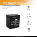 Buy Casil FirstPower FP1240 12V 4AH Battery - Replacement for ADI/Ademco 4110 Security System | International Shipping Available - Buy Online on GoSupps.com