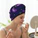Eggplant Microfiber Hair Towel | Soft Super Absorbent Wrap for Women | Quick Dry Coral Velvet Cap for Long Curly & Thick Hair - Buy Online on GoSupps.com