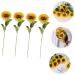 HOMSFOU 8 Pcs Simulated Sunflower Artificial Sunflowers Fake Flower Decors Home Accents Decor Bouquets for Wedding Faux Silk Flowers Sunflowers Bouquet Fake Flower Crafts Party Decor Props - Buy Online on GoSupps.com