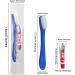 Xuezoioy Mini Disposable Toothbrush with Toothpaste - Pack of 30 Individually Wrapped Blue Travel Toothbrushes for Homeless Shelters and Hospitals - Buy Online on GoSupps.com