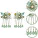 LALAFINA Flower Hair Accessories Wedding Decor 1 Pair of Chinese Style Hair Clips hair assecories for women decorative hair clips Hair Clip Women Flower Hair Accessories Wedding Decor - Buy Online on GoSupps.com