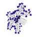 Mikinona Bridal Wedding Comb Bridal Headpieces Bride Hair Insert Comb Bridal Side Combs Bride Wedding Headdress Bride Hair Comb Wedding Hair Comb Hair Comb Clip Blue Zircon Hair Comb