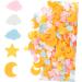 FOMIYES 4pcs 1 Nail Art Polymer Clay Sticker for Nails Star Moon Pendants Candy Stickers Nail Art Decoration Resin Sprinkles Nail Decals Fruit Stickers DIY Slices Decorative Sheet Manicure - Buy Online on GoSupps.com