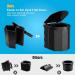 PAHTTO Portable Camping Toilet with Lid and Paper Holder - Beach Black | For Adults on Camping, Hiking, Fishing Trips | Includes Carry Bag - Buy Online on GoSupps.com