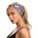 Wiwpar Boho Headbands for Women - Criss Cross Elastic Leopard Twist Hair Wraps | Pack of 2 for Yoga & Outdoor Style 3 - Buy Online on GoSupps.com