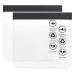2 Pcs Clear Travel Toiletries Bag Airport Security Liquids Bags 20x20cm 100% Waterproof Travel Bag Meet The Criteria of Airport Security Travel Makeup Bag for Men Women(Black)