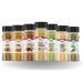 Aga's Wholesome Everyday Seasoning Combo Bundle 7 Items: Vegetable Stock Powder 100g Meat & Poultry Seasoning 100g Soupa Delish 100g Garlic Ginger & Onion Mix 100g Peppersoup Spice 100g Curry Powder 100g Dried Thyme 80g + Free Recipe ebook | Low Sodium & 