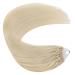 Ugeat Microring Extensions - Real Hair 45 cm 50g Platinum Blonde #60 - 50 Strands - Buy Online on GoSupps.com