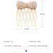 Aneneiceera Boho Gypsophila Hair Comb Barrette Gold Rhinestone Pearl Bow Hair Comb Retro Hair Barrette Decorative Daily Wearing Hair Comb Hair Bobby Pins Wedding Hair Accessories for Women and Girls - Buy Online on GoSupps.com
