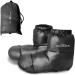 Lixada Ultralight Winter Duck Down Booties - Warm & Cozy Water-Resistant Slippers for Camping & Sleeping Bag - Men & Women - Black (Large) - Buy Online on GoSupps.com