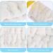 Sibba 1 Piece Spa Headband For Washing Face Wash Makeup Sports Shower Wide Hair Band Headpiece Puffy Fuzzy Fluffy Cloth Head Hairband Wristband Facial Beauty Wrap Women Girls (White) - Buy Online on GoSupps.com