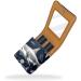 Stylish Leather Lipstick Case Organizer with Mirror | Mini Lip Gloss Holder - Art Shark Fish Pattern - International Shipping - Buy Online on GoSupps.com