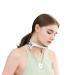 Alphay Neck Support, Adjustable Neck Brace, Decompressed, Shaping Cervical Collar, Cervical Neck Traction Device, Conducive to Correct Forward Head Posture, Suitable for Men, Women (L, White) L White