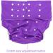 Buy Washable Adult Diapers - Adjustable Cloth Diaper Pants for Incontinence Care | Breathable & Reusable Purple Diapers - Buy Online on GoSupps.com