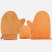 jklitio Self Tan Mitt tanning Mitt Face & Body set 3-piece with Self Tan Mitt Glove Mini Tanning Mit Velvet Tanning Mitt Tanning Glove Fake Tan Applicator Fake Tan Glove (Brown)