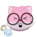 Fellflying contact lenses travel case contacteduis travel |Portable cartoon animal box for contact glasses contact lens care products for trips and daily use sweet squirrels pink