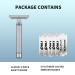 BAILI Stainless Steel Double Edge Safety Razor - Manual Wet Shaving Shaver for Men & Women with 5 Platinum Blades - Buy Online on GoSupps.com