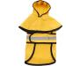 Smalllee Lucky Store Waterproof Dog Rain Jacket with Hood - Adjustable Reflective Raincoat for Small Medium Large Dogs - Yellow - Buy Online on GoSupps.com