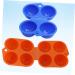 GLEAVI 6 Pcs Eggs 2 Grids Egg Case for Bbq Snap Lock Egg Holder for Fishing Barbecue Storage Box Travel As Shownx3pcs Mx3pcs - Buy Online on GoSupps.com