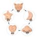 10-Pack Wooden Pacifier Clips - Safe & Non-Toxic Nucky Clips for Newborns | Adorable Pacifier Chain Holders - Buy Online on GoSupps.com
