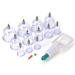 Cancer therapy set cupping cup for cupping muscle joints Fascia and cellulite premium professional-butt therapy kit suction gun magnets