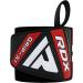RDX 24 Weight Lifting Wrist Support Wraps - Professional Grade Elasticated Cotton Straps for Gym Workout - Ideal for Strength Training, Bodybuilding, Powerlifting - Red | Men & Women - Buy Online on GoSupps.com