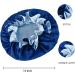 Royal Blue Double Layered Silky Satin Bonnet Cap for Women - Ideal for Curly Hair, Sleeping and Hair Wrapping - Buy Online on GoSupps.com