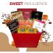 Small Red Gourmet Gift Basket for Holiday Gourmet Treats Sweets and Candy Goodies - Buy Online on GoSupps.com