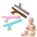 Silicone Baby Bite Ring Toys - Food-Grade Chewy Teething Straws for Toddlers | 4 Flexible Pieces for Massage & Comfort - Buy Online on GoSupps.com
