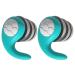 Ear Plugs Sleep | Waterproof Sleep Earplugs - Three Layers of Mute Waterproof Silicone Reusable Hearing Protection with Box for Noise Sensitivity Cyan Blue