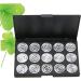 PLAFOPE 15 Empty Eyeshadow Palette Estuche De Maquillaje Empty Makeup Empty Eyeshadow Case Eye Shadow Silver - Buy Online on GoSupps.com