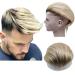 NLW European human hair toupee for men with Soft fine French lace 10x8 Straight hair pieces human hair replacement system for men Light blonde color hair units T4/613 T4/613 Blonde