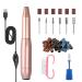 Nail Drills For Acrylic Nails Professional Electric Nail Drill Machine, Electric Manicure Set Acrylic Nail Kit Portable USB Charge Electric Nail File,Nail Grinder Manicure,Nail File Champagne Nail Drill