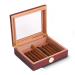 Cigar Storage Box Cubes Cigar Humidor Humidifier Portable Humidor Humidifier with Men's Gift Cigar Storage Box Convenient Storage Cigar Box Red 25.9*22.1*6.6Cm