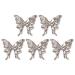 FEIlei 5Pcs Zircon Nail Art Rhinestones Crystal Gems for Nail Decor Rings Earrings DIY