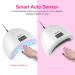 Professional 48W UV LED Nail Lamp Dryer with 4 Timers - Portable Gel Nail Polish Light for Salon & Home - White - Buy Online on GoSupps.com