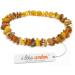Ilikeamber.com amber chain dog tick protection cat & dog amber chain for dogs & cats 100% Baltic amber Dog collar 48