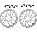 160mm Disc Brake Rotor 6 Bolts CYSKY Stainless Steel Bike Disc Brake Rotor for Most Bicycle Road Bike Mountain Bike BMX MTB (Include 6 Screws, Black) 160mm*2 packs