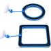 WEAVERBIRD 2PCS Fish Feeding Ring Fish Safe Floating Food Feeder Circle Blue with Suction Cup Easy to Install Aquarium Square and Round Shape for Guppy Betta Goldfish - Buy Online on GoSupps.com
