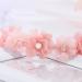 IYOU Baby Girls Headband Pink Flower Hair Hoop Pearl Party Wedding Hair Accessories - Buy Online on GoSupps.com