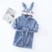 Shop Miyanuby Soft Flannel Animal Hoodie Bathrobe for Baby Boys & Girls | Cozy Nightwear Gift for 2-3 Years - #3 Rabbits Blue - Buy Online on GoSupps.com