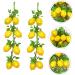HOMSFOU 8 Bunches Imitation Lemon Skewers Lemons Lemon Decor Play Kitchen Mini Artificial Plants Play Vegetables Toy Simulation Decorative Fruit Lemon Tree Decor Fake Fruit Foam Girl - Buy Online on GoSupps.com