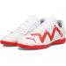 PUMA Unisex Kids Future Play It Jr Football Shoe - 37 EU White & Fire Orchid | International Shipping Available - Buy Online on GoSupps.com