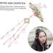 MAGICLULU 2 Pairs Butterfly Hair Clip Womens Hair Accessories Barrettes for Tassel Hair Clips Hair Stick for Lady Chinese Hair Barrettes Tassel Headdress Hairpin Miss Metal Alloy - Buy Online on GoSupps.com