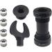 Goyappin 170mm 104 BCD Bike Crank Arm Set with Bottom Bracket, Chainring Bolts - Road Mountain Bicycle Cranksets (1 Pair) - Black - Buy Online on GoSupps.com