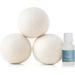 Thymes Washed Linen Wool Dryer Balls Set | 3 Eco-Friendly Laundry Balls + Scented Fragrance Oil – Eliminate Wrinkles Static & Lint – International Shipping Available - Buy Online on GoSupps.com