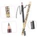 2 pi ces Crayon Sourcils Double Embout L opard avec Brosse Marron Imperm able Naturel pour Maquillage Professionnel et Usage Quotidien - Buy Online on GoSupps.com